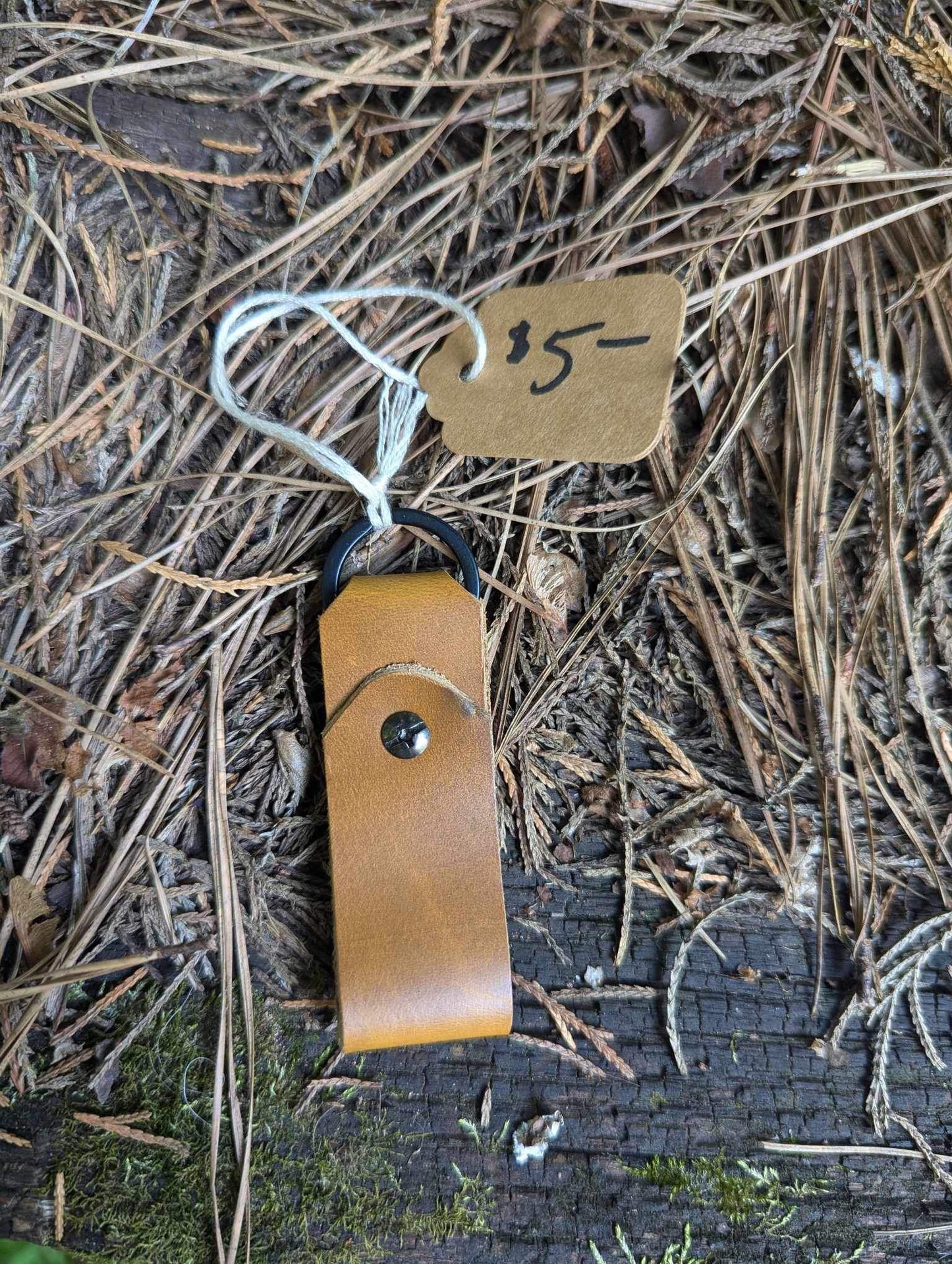 Leather Keychains with key ring