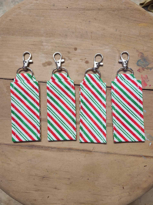 Christmas Keychain Chapstick Holder