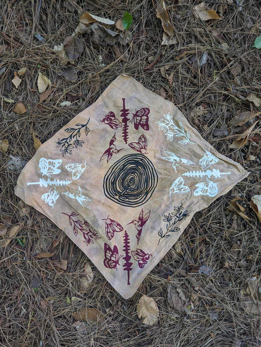 Red Clay and Berry Tree and Wings Bandana