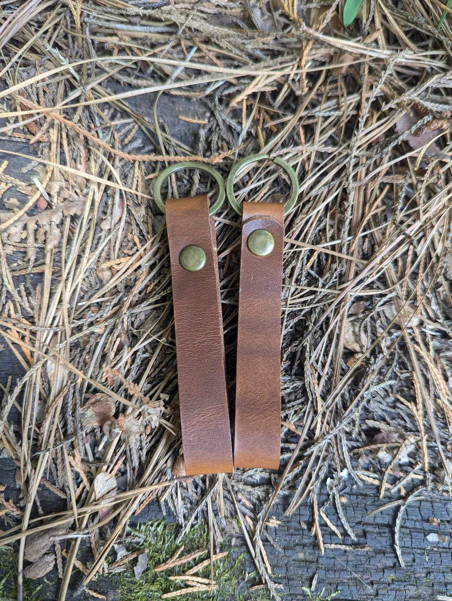 Leather Keychains with key ring