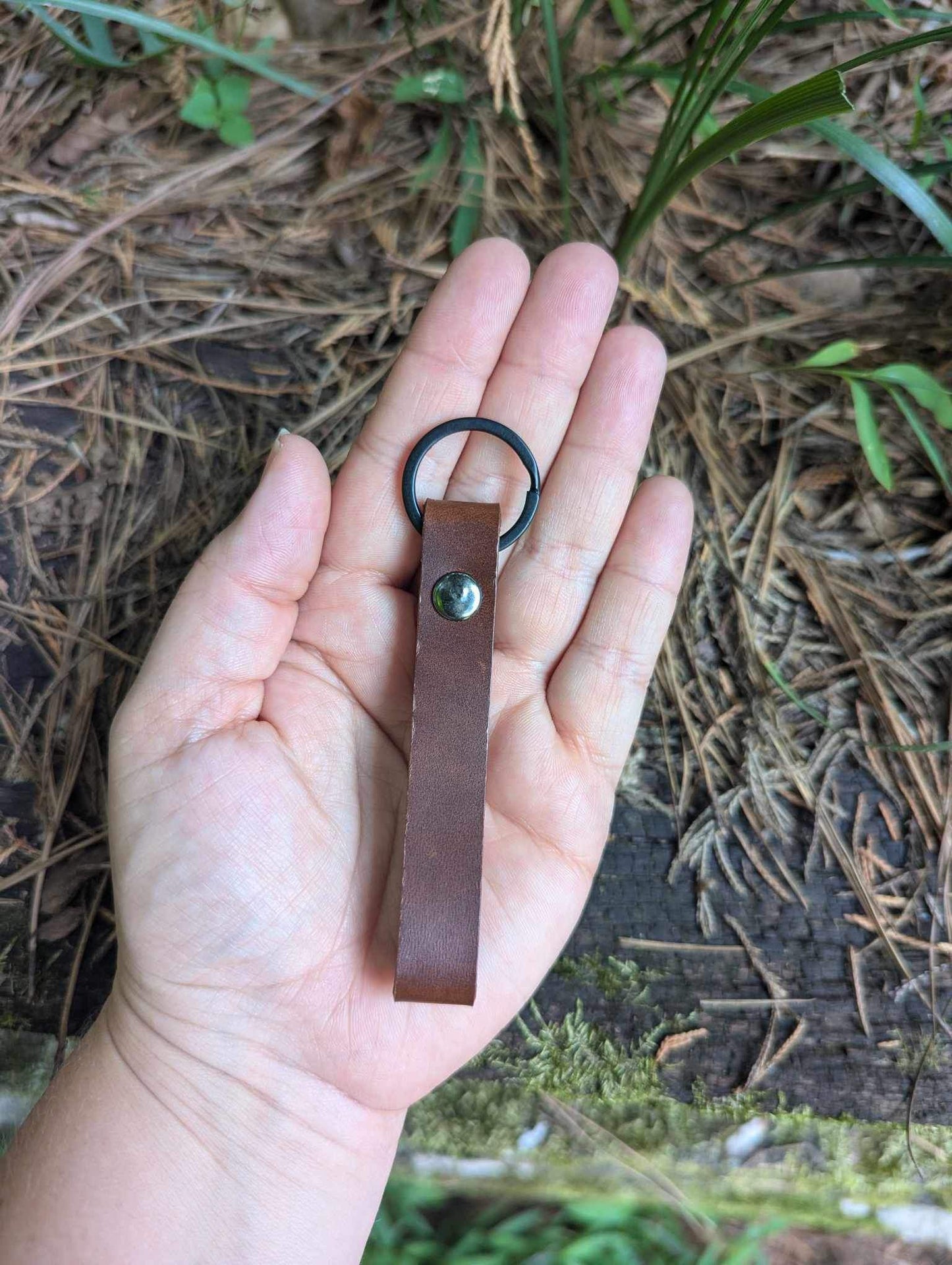 Leather Keychains with key ring