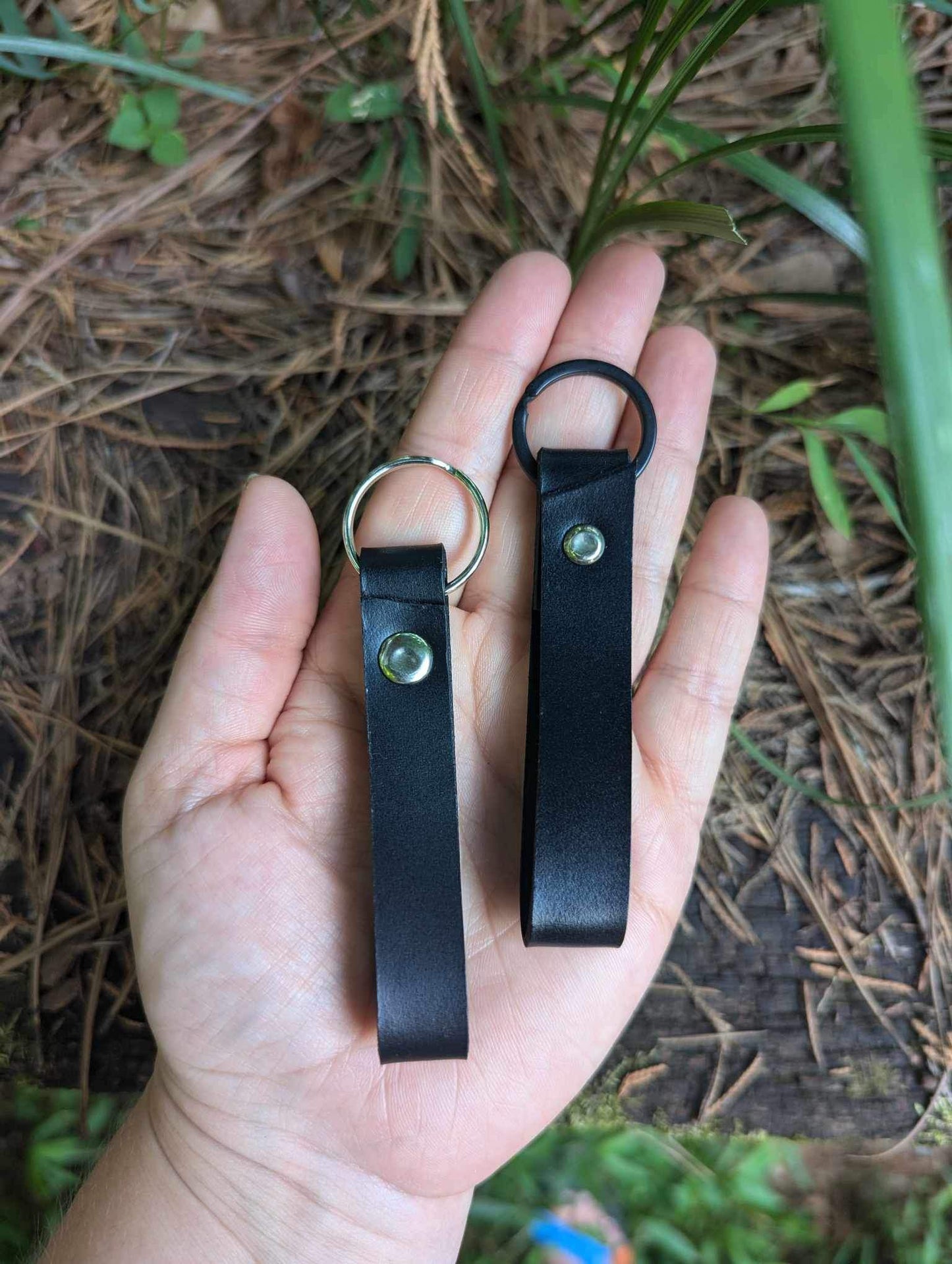 Leather Keychains with key ring